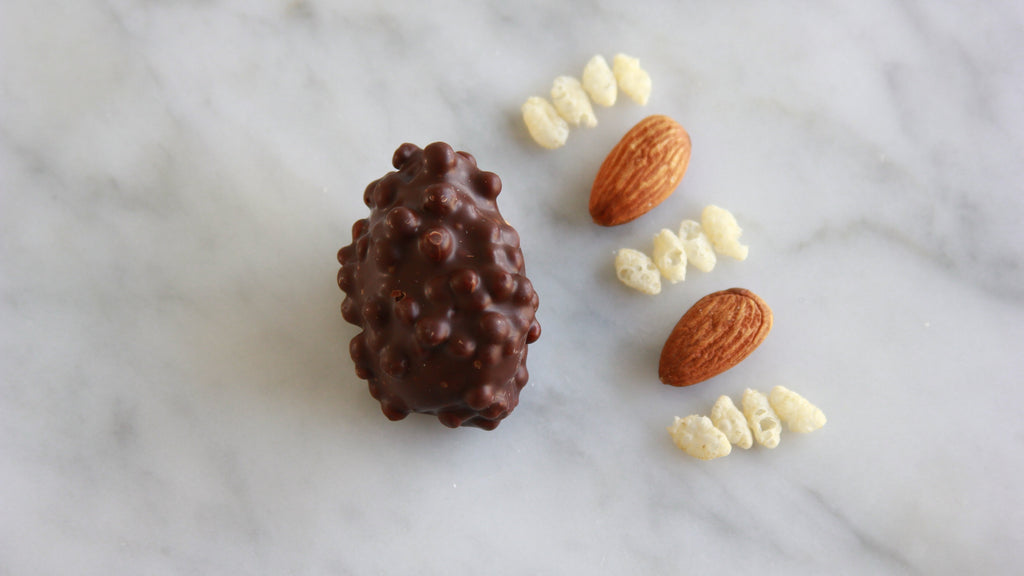 Crunchy Almond Chocolate Dates