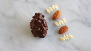 Crunchy Almond Chocolate Dates