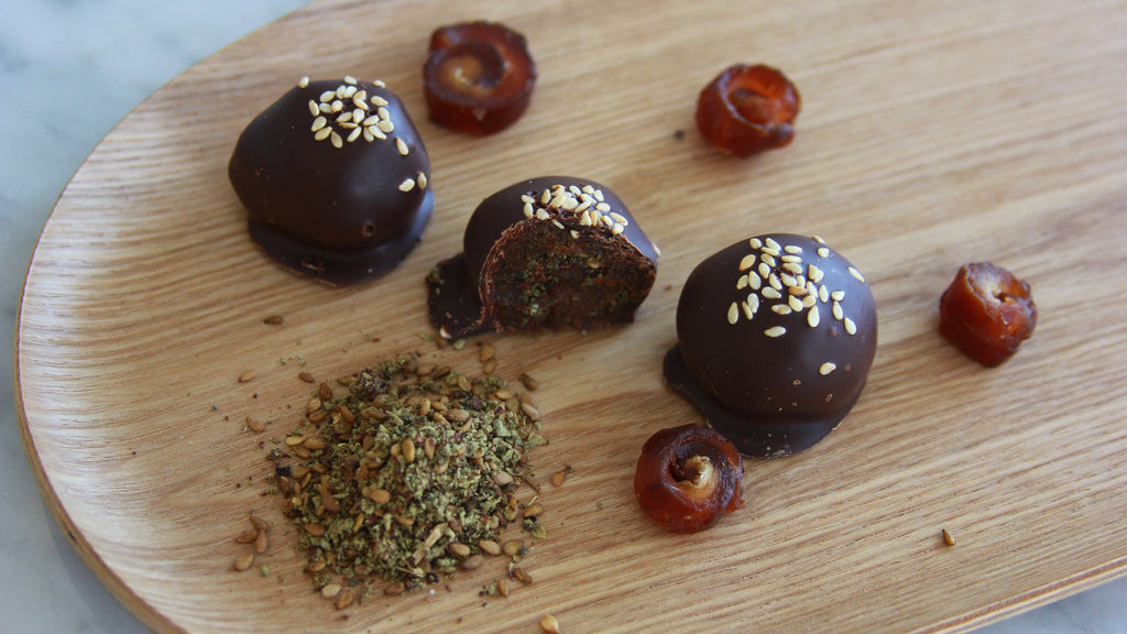 Date Bliss Balls with Zaatar (Dark)