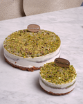 Pistachio Ashta Ice Cream Cake