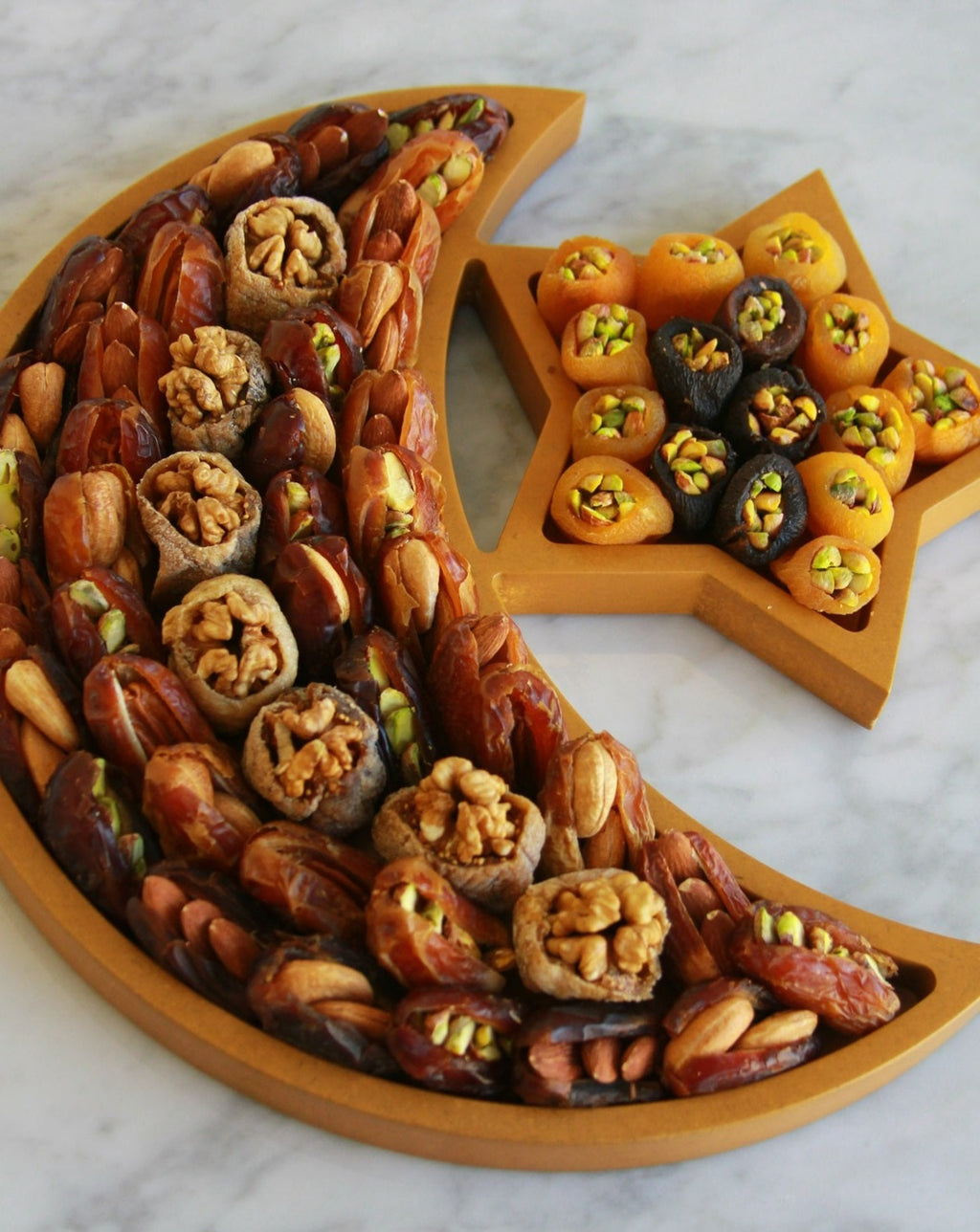 Ramadan Moon Tray - Bronze