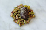 Chocolate Dipped Dates with Pistachio